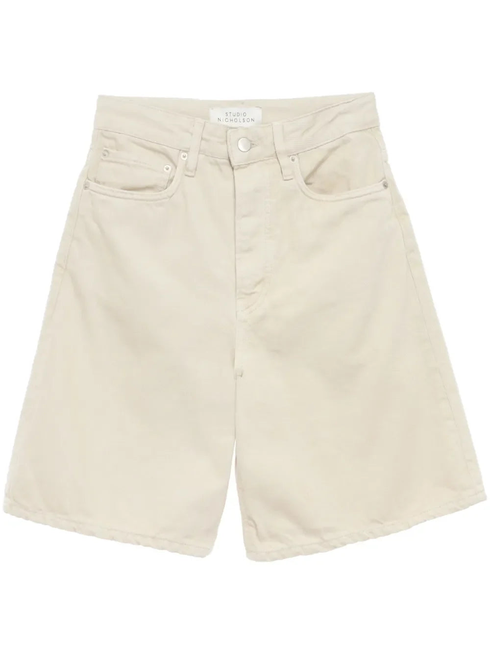 logo-patch cotton-blend shorts