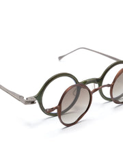 interchangeable-frame sculpted glasses