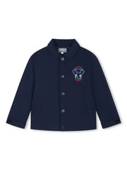 logo-print coach jacket