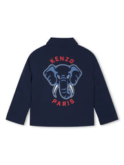 logo-print coach jacket