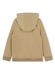 logo-embroidered zip-up Hoodie