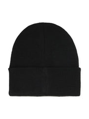logo-detail ribbed-knit beanie