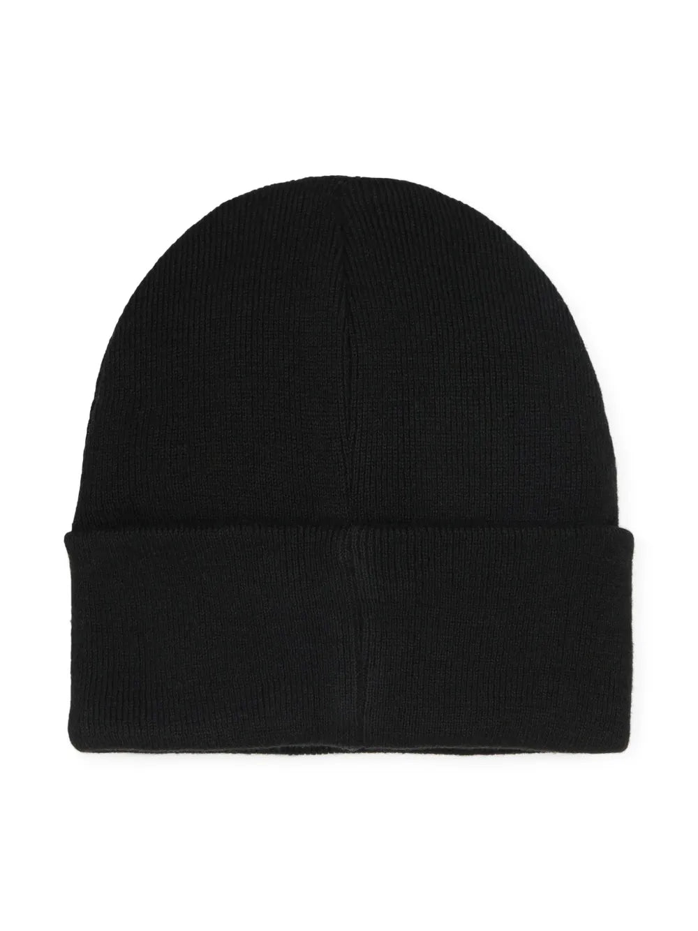 logo-detail ribbed-knit beanie