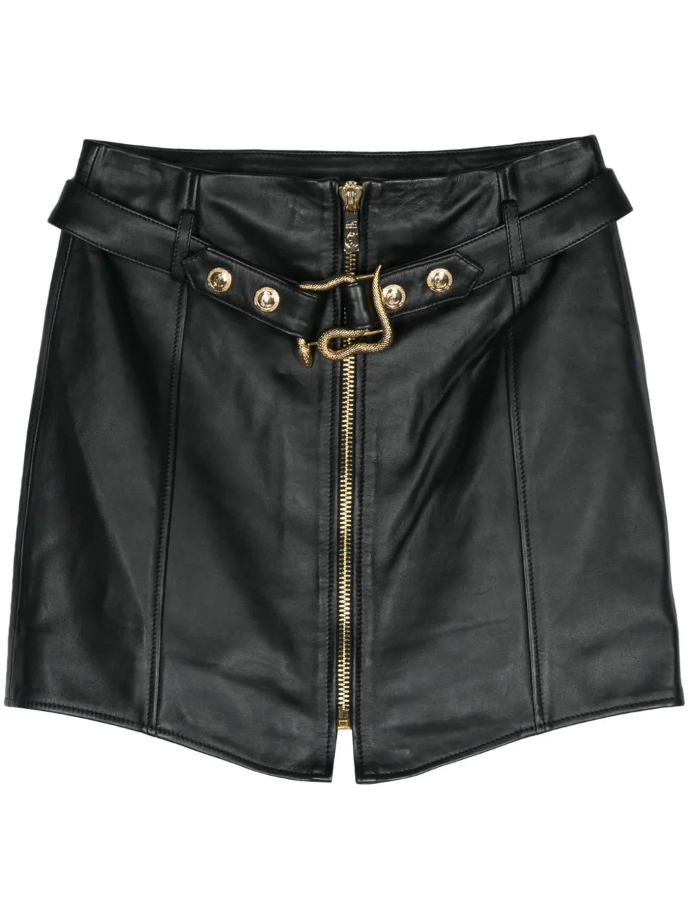 leather mini skirt
