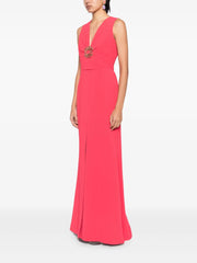 V-neck long dress