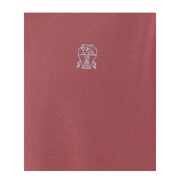 Printed Logo Cotton Polo Shirt - Red