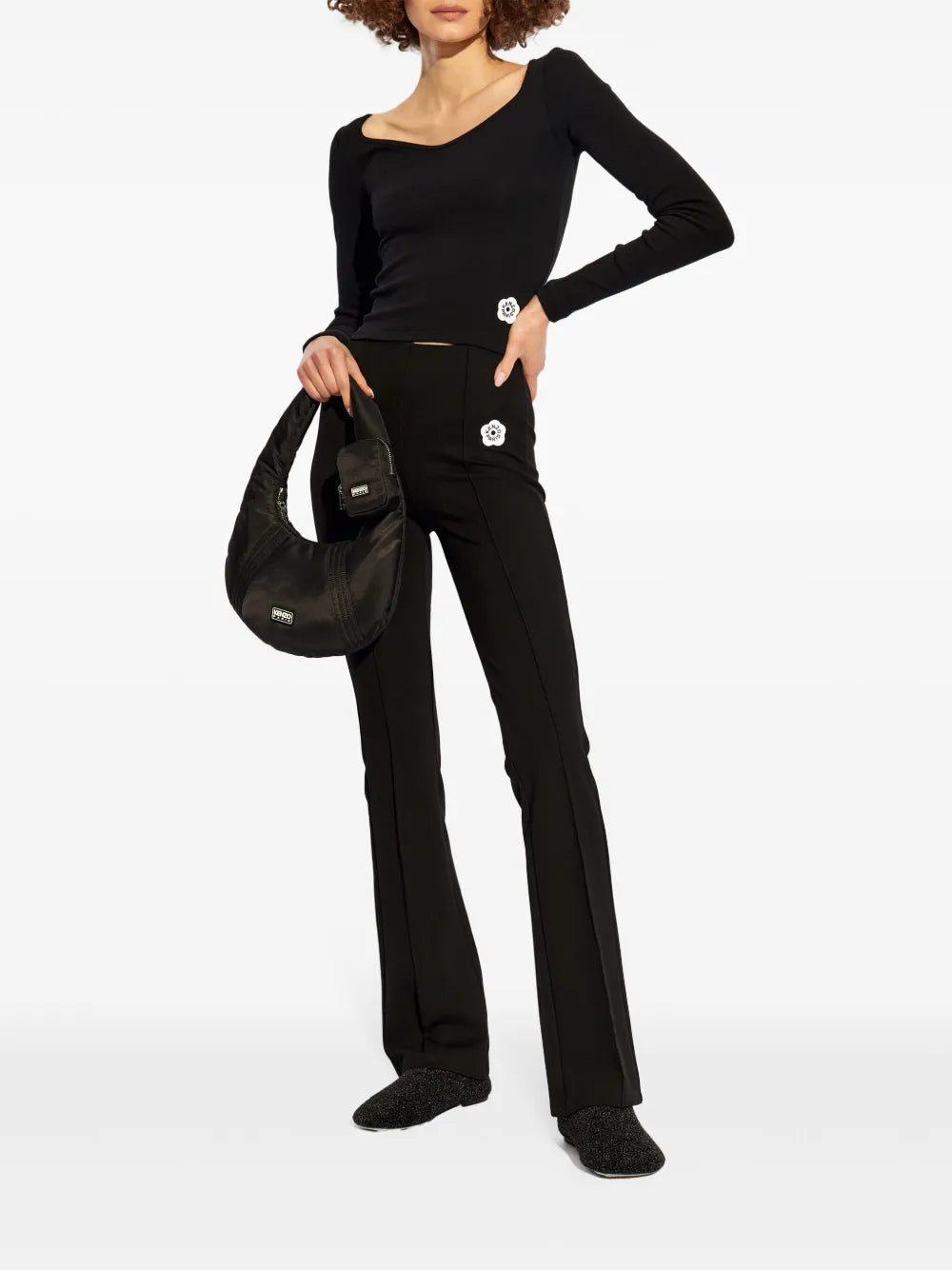 Boke Flower 2.0 embroidered flared-leg trousers