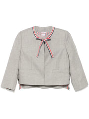 flannel cropped jacket