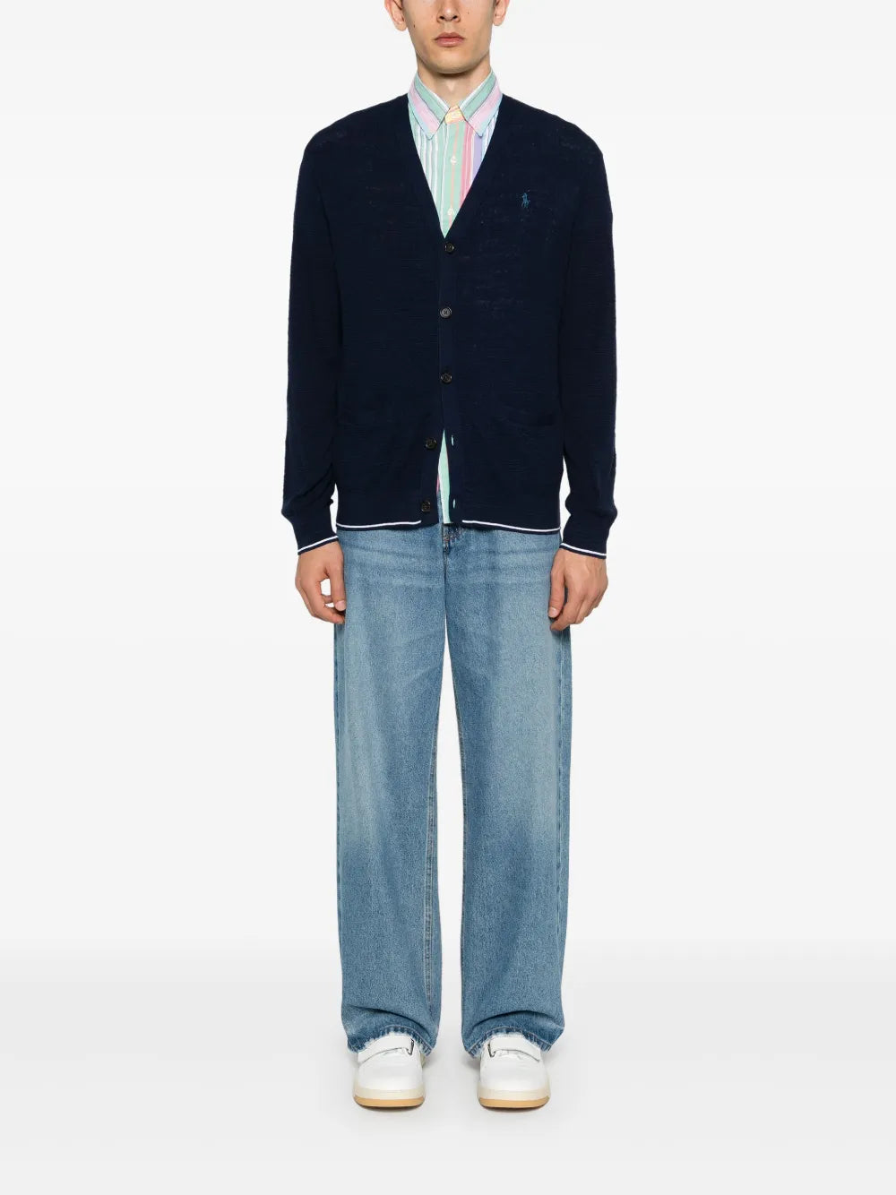 Polo Pony-embroidery cardigan