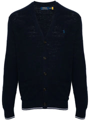 Polo Pony-embroidery cardigan