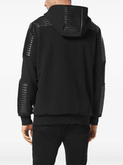 zip-up hooded jacket