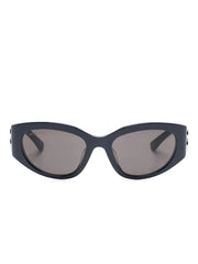 Bossy oval-frame sunglasses