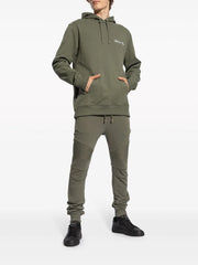 Logo Embroidered Drawstring Hoodie