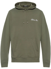 Logo Embroidered Drawstring Hoodie