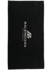 logo-intarsia performance towel