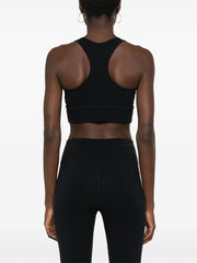 reflective-logo bra top