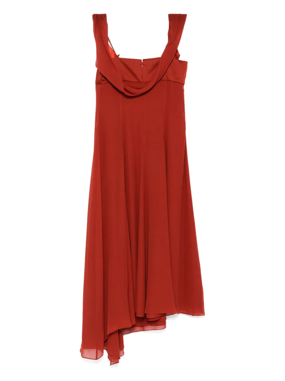 draped midi dress