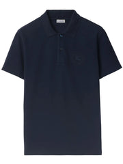 EDK-embroidered cotton polo shirt