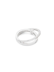 Hyperbola crystal-embellished ring