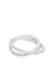 Hyperbola crystal-embellished ring