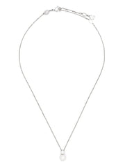 Matrix pearl-pendant necklace