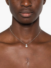 Matrix pearl-pendant necklace