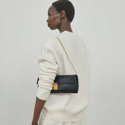 DeMellier The Paris Clutch black smooth