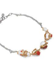 pearl-embellished necklace