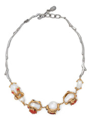 pearl-embellished necklace