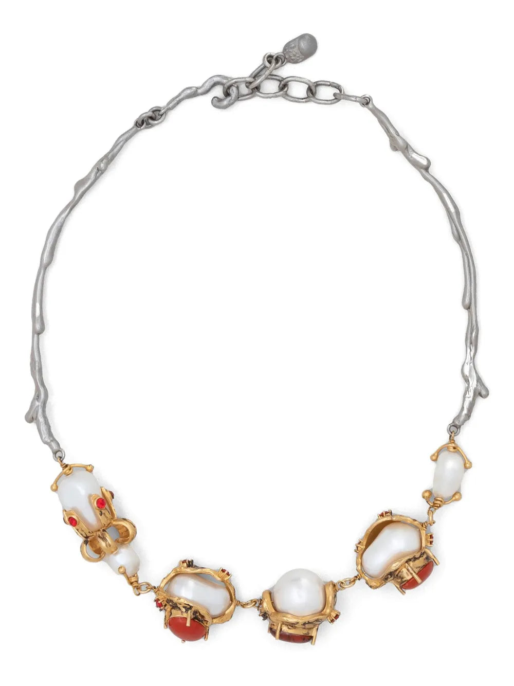 pearl-embellished necklace