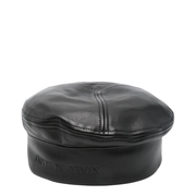 Nappa Leather Beret with Logo