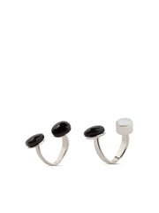 gemstone-embellished open ring