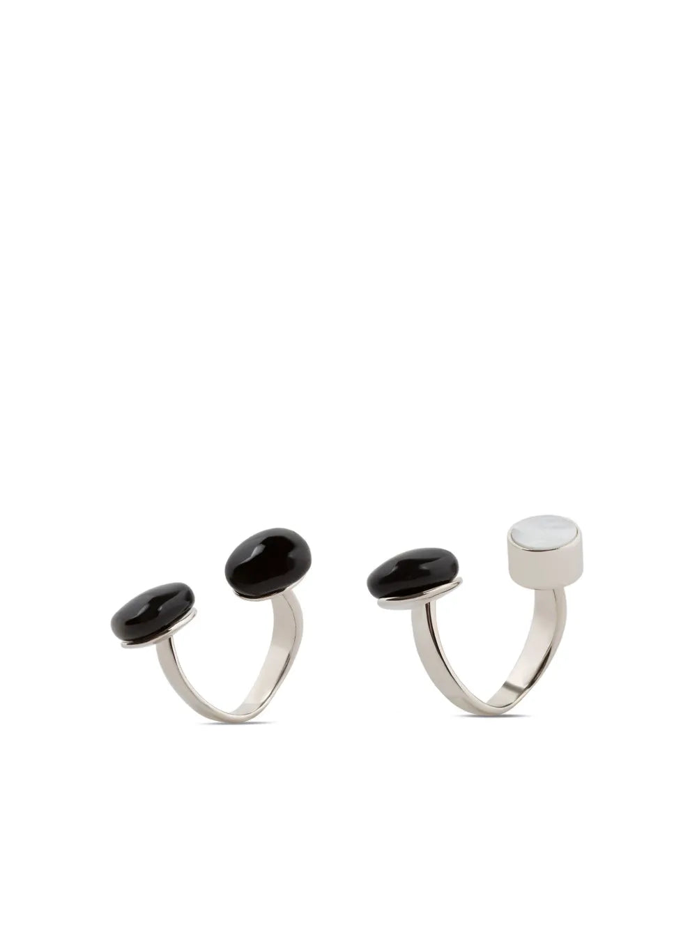 gemstone-embellished open ring