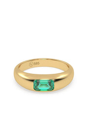 14kt yellow gold Eden Oasis emerald ring