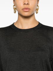 fine-knit jumper
