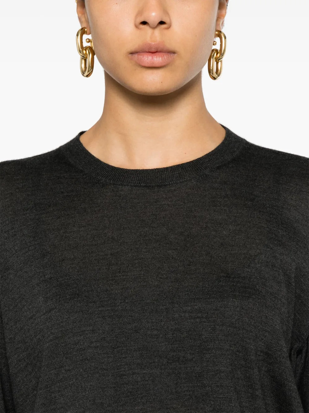 fine-knit jumper