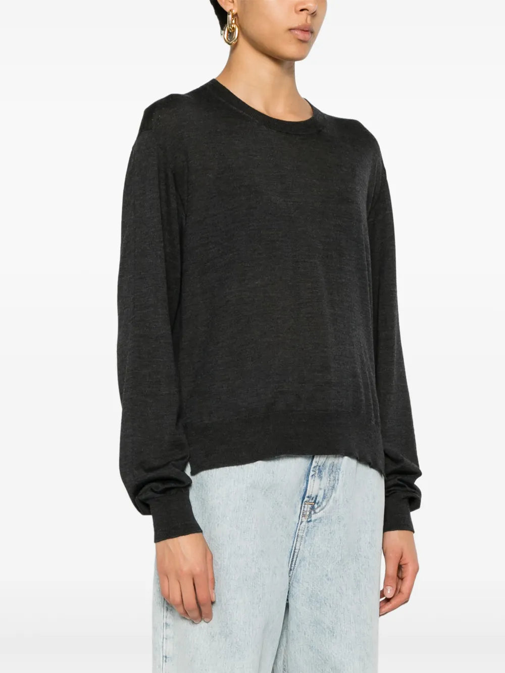 fine-knit jumper