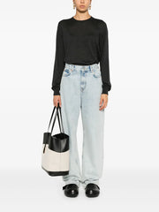 fine-knit jumper
