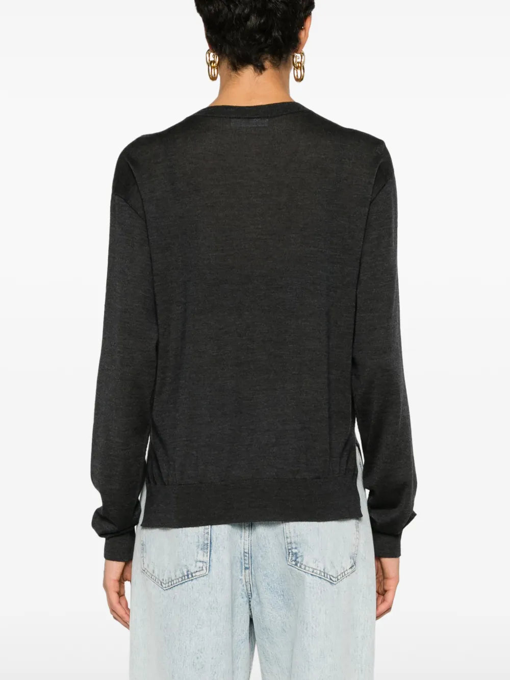 fine-knit jumper