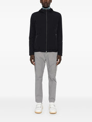 zip-up hooded jacket