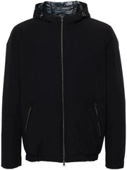 zip-up hooded jacket