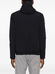 zip-up hooded jacket