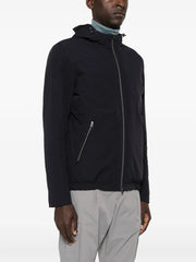 zip-up hooded jacket