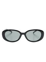 G-motif oval-frame sunglasses