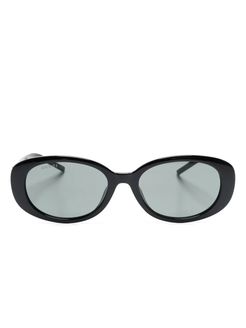G-motif oval-frame sunglasses