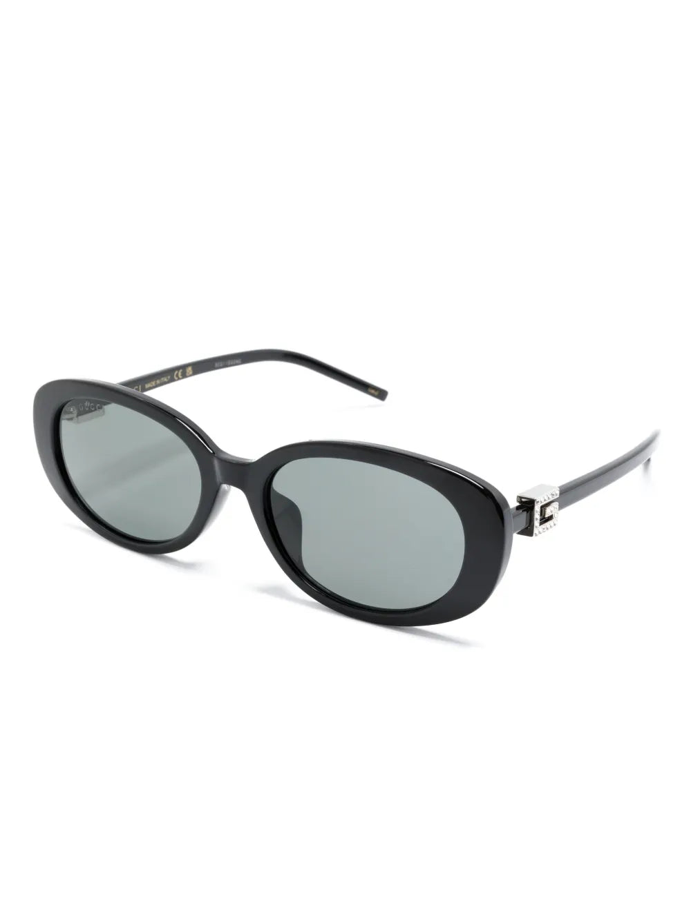 G-motif oval-frame sunglasses