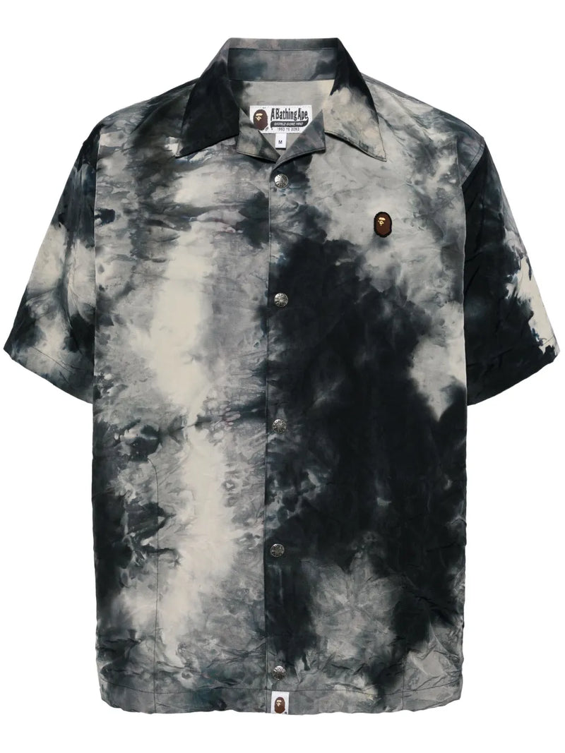 tie-dye short-sleeve shirt