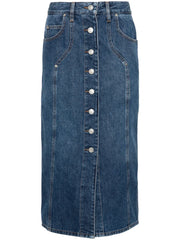 Vandy denim midi skirt