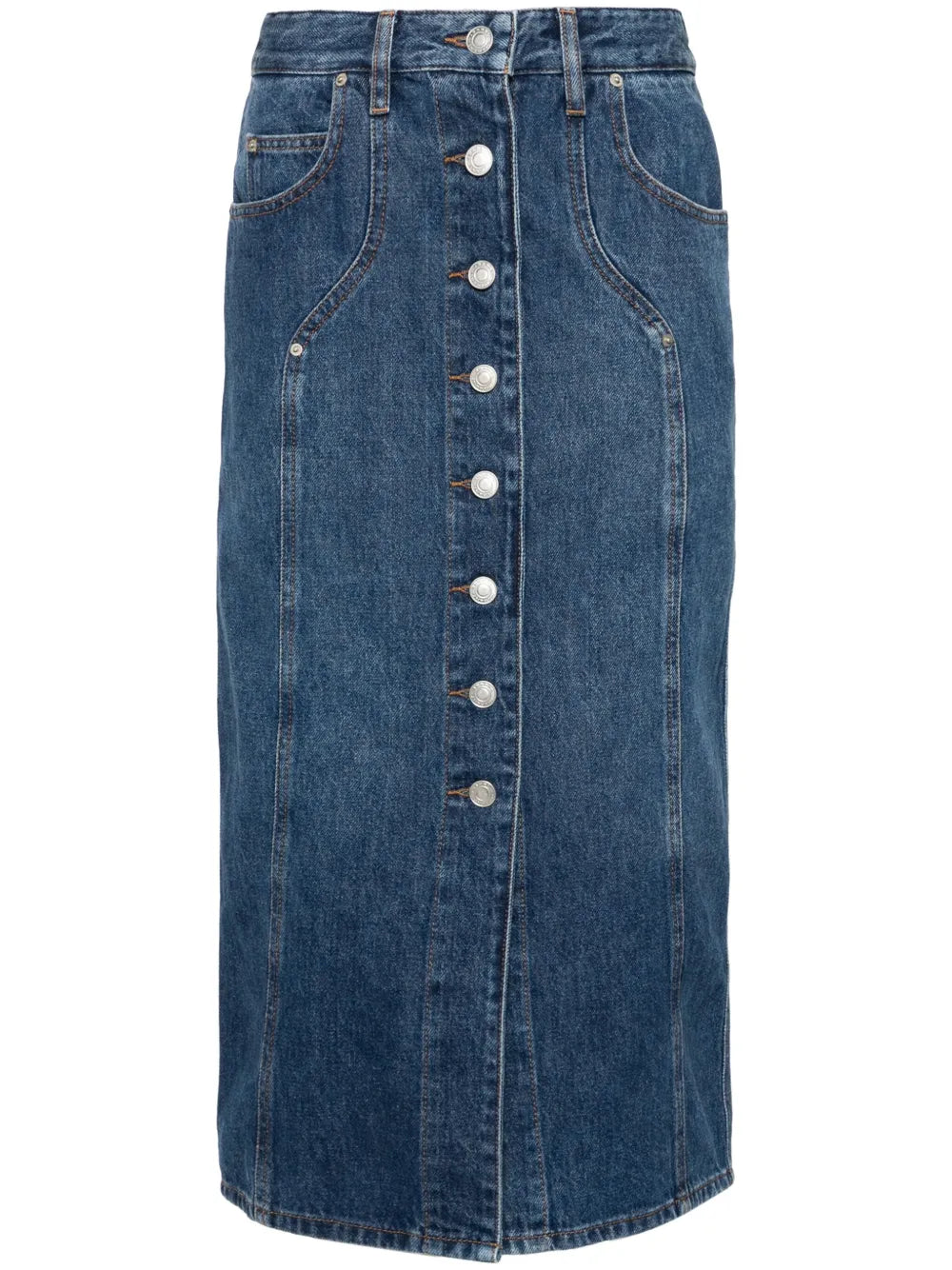 Vandy denim midi skirt