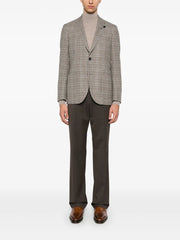 brooch-detail blazer